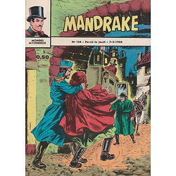 MANDRAKE ( MONDES MYSTERIEUX ) N°154. La statuette disparue, 7 mars 1968 - Ed. des Remparts - TBE