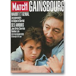 PARIS MATCH n° 2181 (14 mars 1991) : Gainsbourg maudit et génial - Magazine souple