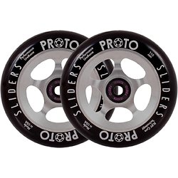 Proto Sliders Paire de roues 110 Black on Raw