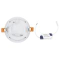 DALLE LED RONDE EXTRA PLATE 230V 6W BLANC FROID 6000°K-6500°K 426 LUMENS