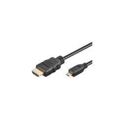 CORDON MICRO HDMI D MALE / HDMI A MALE 1 METRE (160220)
