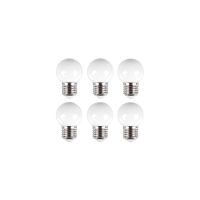 6 LAMPES E27 BLANC CHAUD DE RECHANGE POUR XMPL10WW