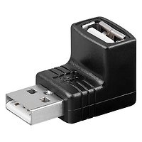 ADAPTATEUR USB 2.0 MALE TYPE A > USB 2.0 FEMELLE TYPE A COUDE GOOBAY