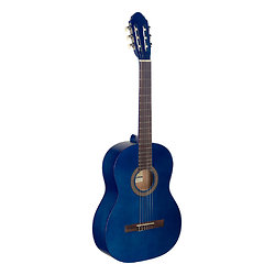 Guitare classique 4/4 bleue avec table en tilleul