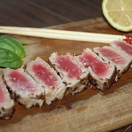 Tataki de thon rouge à l'érable