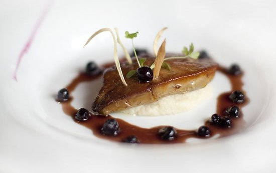 Escalope de foie gras aux Bleuets sauvages