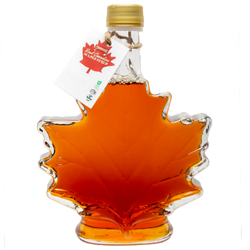 Amber maple syrup - Maple Leaf bottle