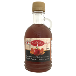 Apple syrup with maple and cinnamon