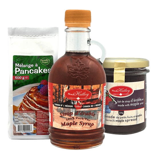 Pancake Kit - Maple Syrup & Blueberry Jam