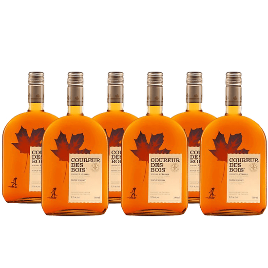 Lot de 6 Whisky Canadien à l'érable - Coureur des Bois