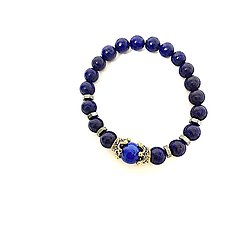Bracelet lapis lazuli-Anti stress-Sérénité