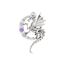 Pendentif Dragon Luna-Symbole Lunaire-Force Celtique et wicca Lunaire-magie
