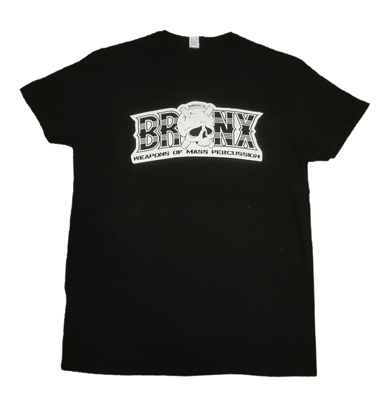 T-SHIRT HOMME WEAPONS OF MASS PERCUSSION (NOIR LOGO BLANC)