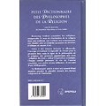 Petit dictionnaire des philosophes de la religion, Friedrich Niewöhner, Yves Labbé, Brepols 1996.