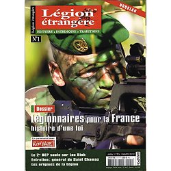 Légionnaires pour la France, Légion étrangère N° 1, janvier, février, mars 2012.