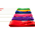 Ruban Gymnastique 4m couleur unie (6 coloris)