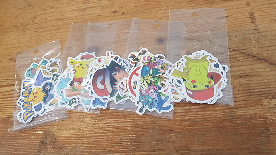 Sachet de 10 Stickers Pokémon