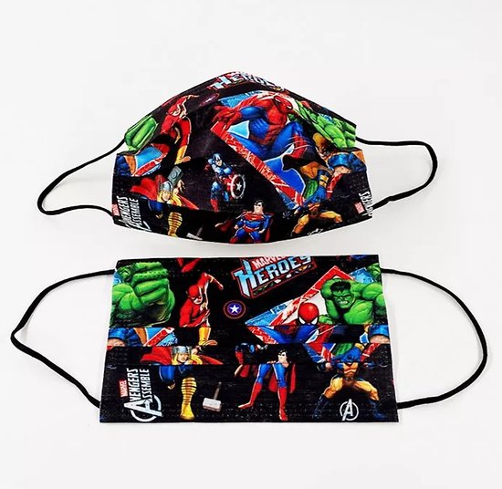 Lot de 10 masques jetables Super héros Avengers