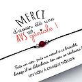 Carte Merci AVS trop géniale + Bracelet porte bonheur Agate
