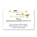 Carte de Remerciement Nounou + Bracelet porte bonheur Etoile