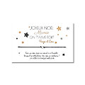 Carte de Noël à personnaliser + Bracelet porte-bonheur étoile