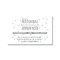 Carte Petit cadeau porte-bonheur pour Noël + Bracelet Aigue marine