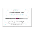 Cadeau personnalisable pour femme - Carte + Bracelet porte bonheur Agate