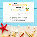 Carte de Remerciement Nounou + Bracelet porte bonheur Etoile