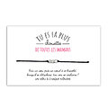 Carte pour la plus Chouette Maman + Bracelet porte bonheur 3 Etoiles