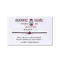 Carte de Noël Chouette Atsem + Bracelet porte bonheur Agate