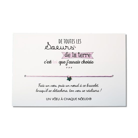 Bracelet Agate Fabriqué en France Carte de Voeux Grand frère Naissance Idée cadeau original 