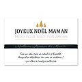 Bracelet en cuir avec Carte de Noël Maman Mamie Marraine