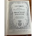 Lettres de Madame Duchesse d'Orléans née Princesse Palatine
