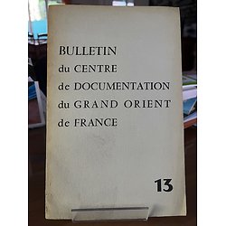 Bulletin du Centre de Documentation du Grand Orient de France 
