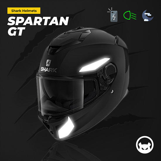 Stickers réfléchissants pour casque moto Shark Spartan GT
