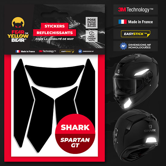 Stickers réfléchissants pour casque moto Shark Spartan GT